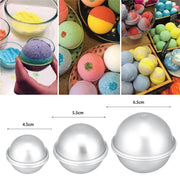 2 Pcs New Bath Bomb Molds Aluminum Alloy