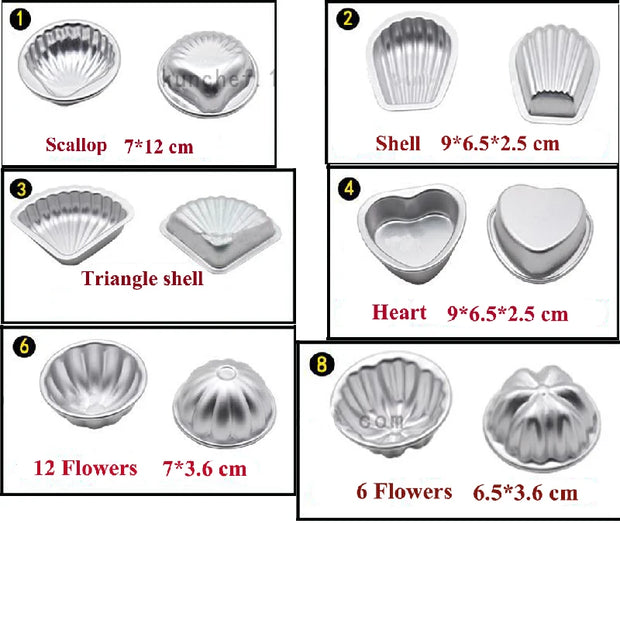 2 Pcs New Bath Bomb Molds Aluminum Alloy