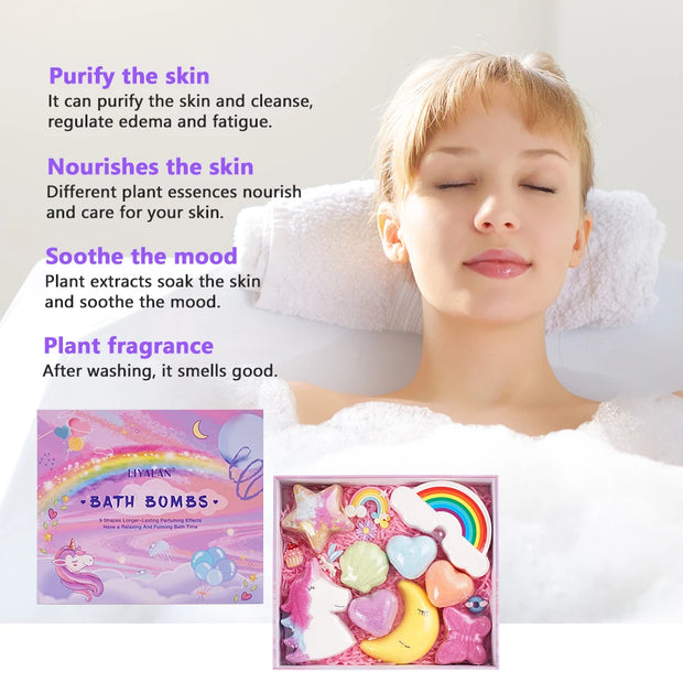 Luxury Bathbomb Kit For Kid Rich Bubble Colorful