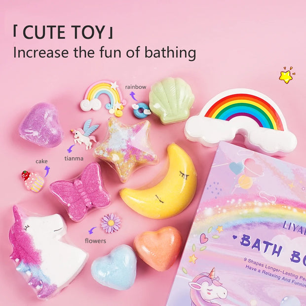 Luxury Bathbomb Kit For Kid Rich Bubble Colorful